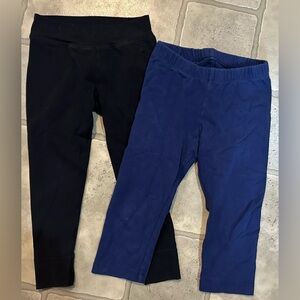 Black and Blue Kids Leggings